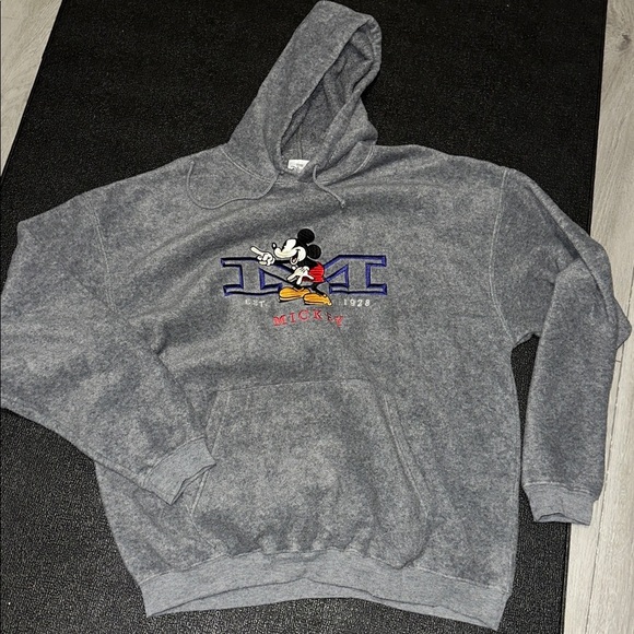 TheDisney Store Charcoal Mickey Mouse Hoodie size XL - Picture 1 of 7